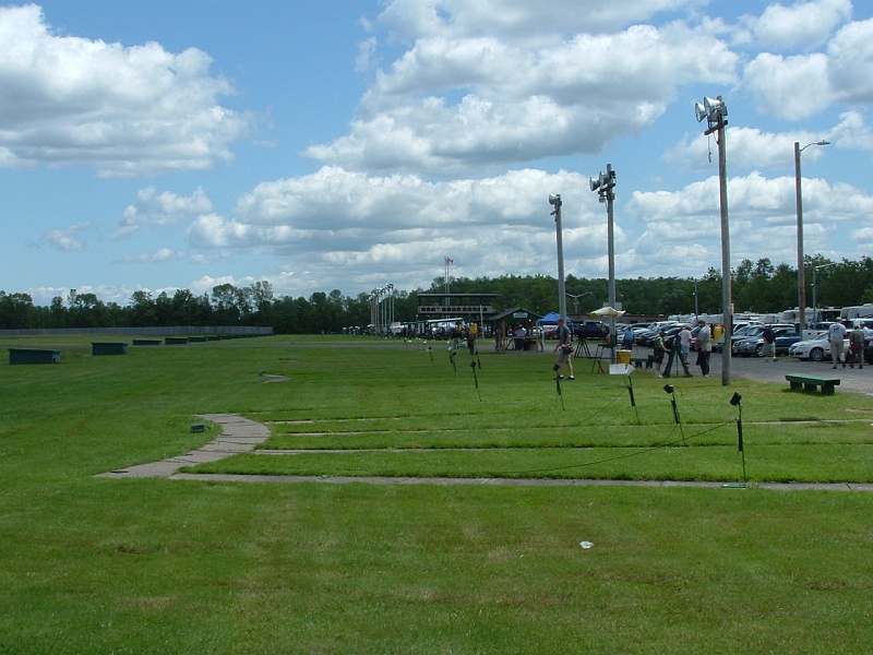 dscf0075ovu.jpg - I took this shot from bank 9A, looking back towards the NYSATA club house... right after they called us to the line to start the Handicap Championship.
