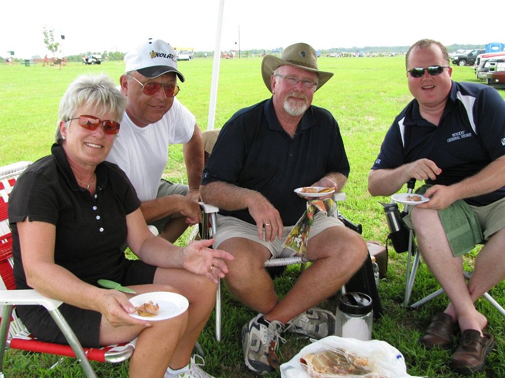 grand20201120009.JPG - 16 yd Squad.  Joanne Pollock, Joe Woods, Jim Pollock, Kyle Winter.  All Ontario Shooters!